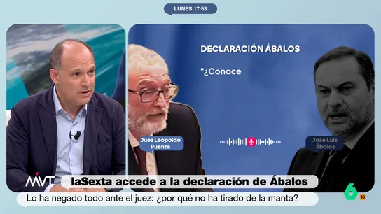 Esteban Urreiztieta sobre Ábalos: “Amagar y no dar es la peor estrategia posible” El periodista considera "surrealista" la declaración de José Luis Ábalos frente al Tribunal Supremo. Como indica, ha negado, de manera sistemática, todas las preguntas que le han hecho aunque ha afirmado que quería colaborar.