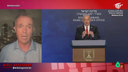 Mikel Ayestaran desvela qué piensa la población israelí sobre el conflicto con Irán: "Hay una unidad total entorno a Netanyahu" El periodista expone que el primer ministro israelí ha conseguido ganar toda la popularidad que había perdido. "El discurso oficial es que Irán era una amenaza para el estado judío", indica Ayestaran.