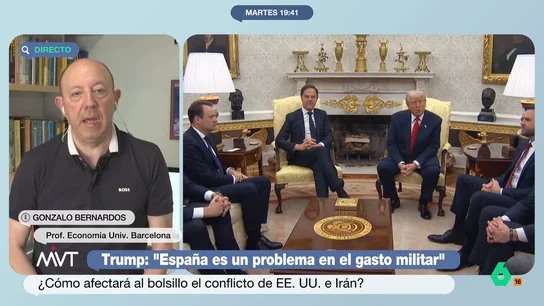 Gonzalo Bernardos considera que es posible que el petróleo tienda a bajar "si Trump no mete la pata" El economista indica que se ha podido una subida vertical del petróleo y el gas natural y "una caída de la misma magnitud".