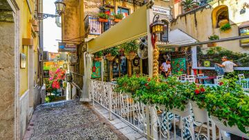 Restaurante en Taormina, Sicilia