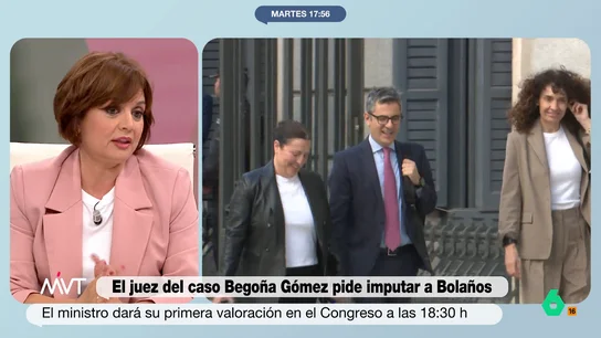 Esther Redondo, sobre la reacción del Gobierno al auto del juez Peinado: "En privado están horrorizados" Esther Redondo explica en este vídeo cómo se está viviendo en el Gobierno de puertas para dentro la decisión del juez Peinado de pedir al Supremo imputar a Félix Bolaños por malversación y falso testimonio.