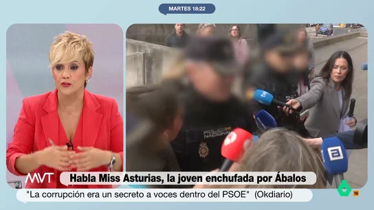 Cristina Pardo, sobre el 'caso Koldo': "Con los whatsapps y los audios esta causa se hace sola, el juez no tiene que hacer nada" Más Vale Tarde analiza la entrevista de Claudia Montes, la Miss Asturias amiga de José Luis Ábalos, en la que niega el enchufe en una empresa pública, aunque Alfonso Pérez Medina le recuerda los whatsapps de Koldo que lo desmienten.