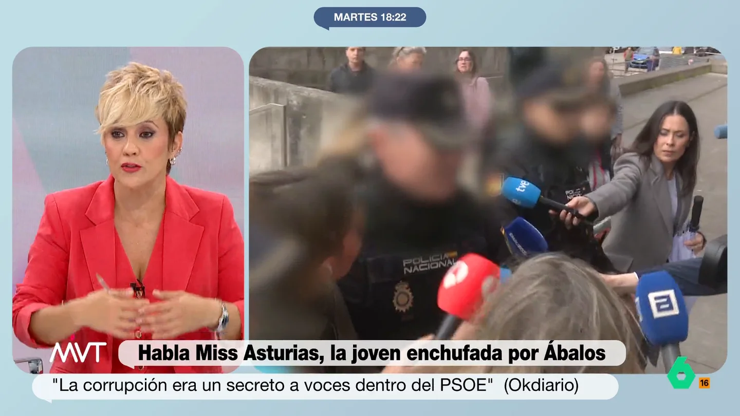 Cristina Pardo, sobre el 'caso Koldo': "Con los whatsapps y los audios esta causa se hace sola, el juez no tiene que hacer nada" Más Vale Tarde analiza la entrevista de Claudia Montes, la Miss Asturias amiga de José Luis Ábalos, en la que niega el enchufe en una empresa pública, aunque Alfonso Pérez Medina le recuerda los whatsapps de Koldo que lo desmienten.