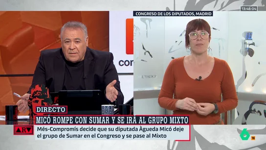 Micó (Compromís) descarta dejar el acta de diputada tras separarse de Sumar: " Micó (Compromís) descarta dejar el acta de diputada tras separarse de Sumar: "