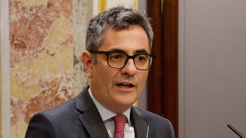 El ministro de Justicia, Félix Bolaños, este martes.