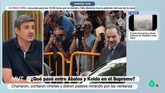 Alfonso Pérez Media explica cómo fue la reunión entre Ábalos y Koldo un día antes de declarar: "Hubo tensión" Alfonso Pérez Media explica cómo fue la reunión entre Ábalos y Koldo un día antes de declarar: "Hubo tensión"