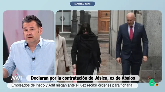 Iñaki López, tras declarar los testigos en el Supremo sobre Jésica Rodríguez: "Las chicas de Ábalos dan para un spin off" Iñaki López, Alfonso Pérez Medina, Cristina Pardo y Benjamín Prado analizan en este vídeo la declaración de los testigos en el Supremo sobre el enchufe de Jésica Rodríguez, la ex de José Luis Ábalos.