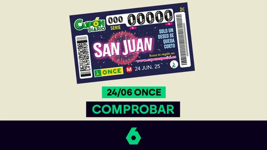Comprueba el resultado del Cupón de San Juan del martes 24 de junio de 2025 y su lista de premios especiales. Comprueba el resultado del Cupón de San Juan del martes 24 de junio de 2025 y su lista de premios especiales.