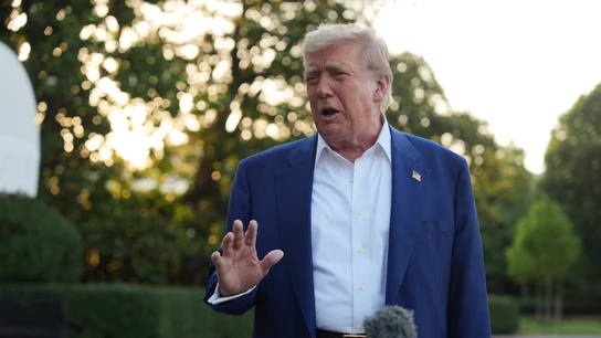 El presidente de Estados Unidos, Donald Trump, comparece ante los medios El presidente de Estados Unidos, Donald Trump, comparece ante los medios