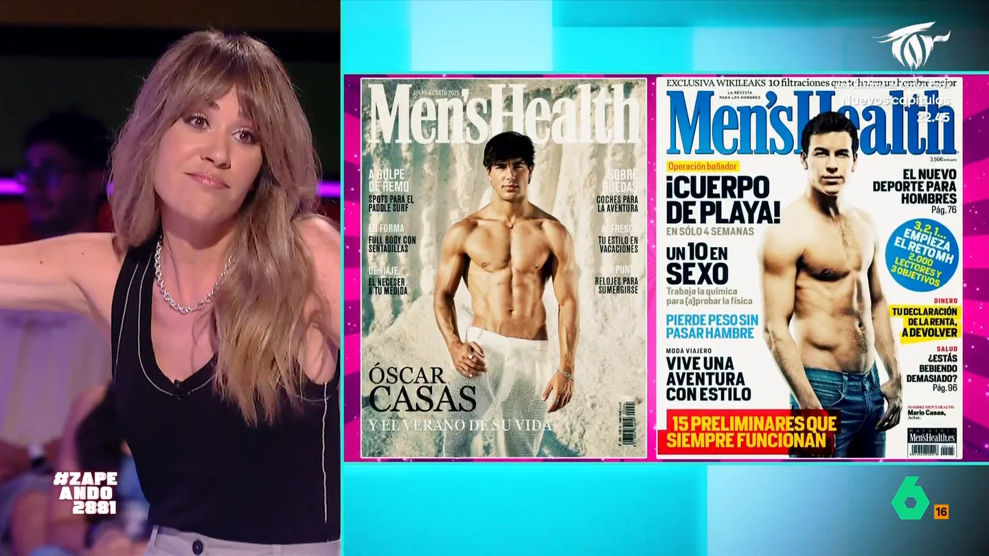 María Gómez compara las portadas de los hermanos Casas en 'Men's Health': "Me quedo con la de Mario, me parece más educativa" María Gómez compara las portadas de los hermanos Casas en 'Men's Health': "Me quedo con la de Mario, me parece más educativa"