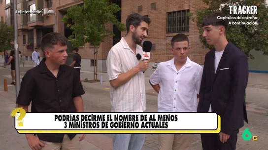 Un chico confunde a Almeida con un ministro en el test de cultura de Isma Juárez: "Yo sé que es algo importante de España" Un chico confunde a Almeida con un ministro en el test de cultura de Isma Juárez: "Yo sé que es algo importante de España"