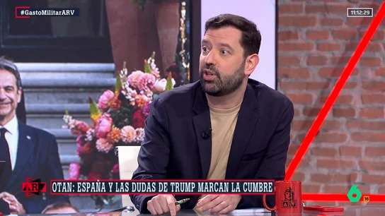 Valdivia advierte sobre las consecuencias de gastar el 5% en gasto militar: "Sería llevarse por delante el estado de bienestar de España" Valdivia advierte sobre las consecuencias de gastar el 5% en gasto militar: "Sería llevarse por delante el estado de bienestar de España"