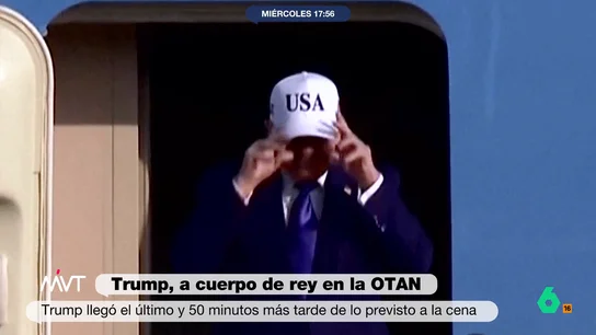 Iñaki López, al ver a Trump llegar a la cumbre de la OTAN con una gorra: "No sé a qué espera Melania para quemarlas" Iñaki López, al ver a Trump llegar a la cumbre de la OTAN con una gorra: "No sé a qué espera Melania para quemarlas"