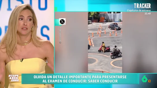 Isabel Forner confiesa que suspendió el examen del carnet de moto: "Y aquí estoy, en Zapeando" Isabel Forner sale en defensa de una mujer que pretendía sacarse el carnet de moto sin haberse subido a una en su vida y confiesa que se siente un poco identificada porque ella también lo suspendió.