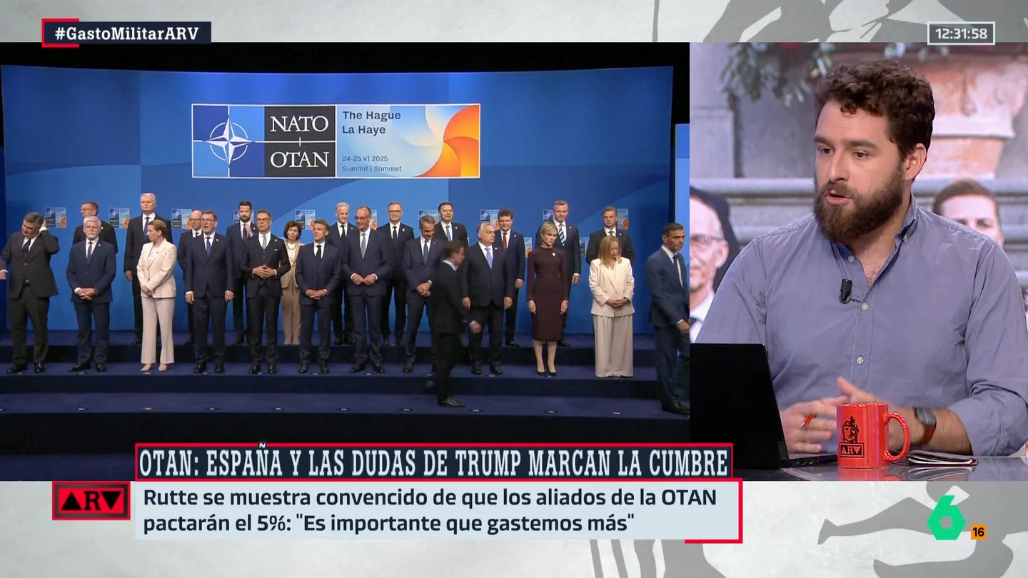 Blas Moreno, sobre el 5% en gasto militar: "Es un disparate. Solo países que están en guerra lo pagan" Blas Moreno, sobre el 5% en gasto militar: "Es un disparate. Solo países que están en guerra lo pagan"