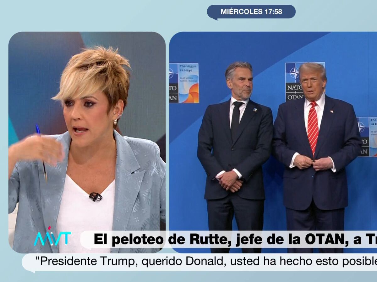 Cristina Pardo, tras filtrar Trump sus mensajes con Rutte: "Es una  vergüenza. Hay que mantener el mínimo decoro diplomático"