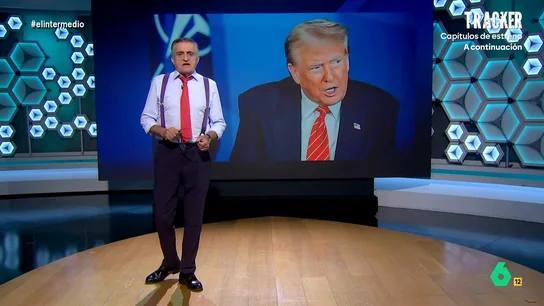 Wyoming recuerda a Trump que España es una democracia: "Es un concepto con el que quizá no esté muy familiarizado" El presentador de El Intermedio responde a las amenazas hacia nuestro país del presidente estadounidense. Trump ha mostrado su enfado después de que Sánchez haya dicho que no va a aumentar hasta el 5% el gasto militar.