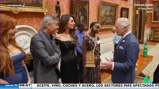 George Clooney y Amal Clooney invitan al rey Carlos a su obra de teatro en Nueva York: "Nos encantaría verte ahí" George Clooney y Amal Clooney invitan al rey Carlos a su obra de teatro en Nueva York: "Nos encantaría verte ahí"