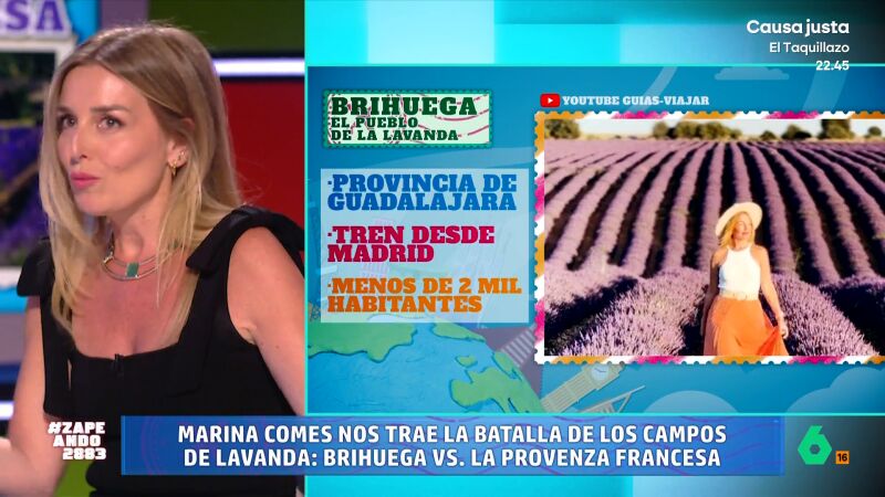 Marina Comes defiende a Brihuega como los campos de lavanda más espectaculares del mundo: "No tienen que envidiar a la Provenza"