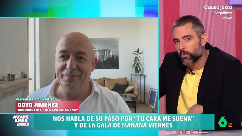 Goyo Jiménez 'resume' su paso por 'Tu cara me suena': "Estoy haciendo bulto, soy un tipo grande y relleno bien"