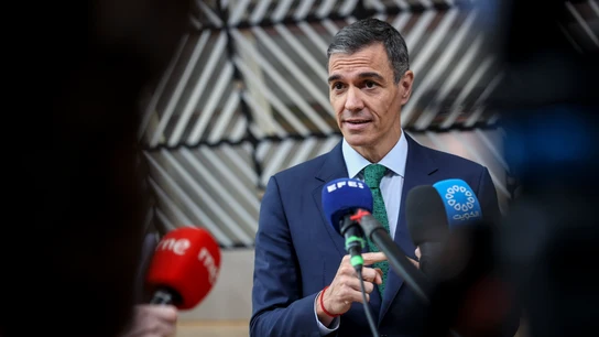 El presidente del Gobierno español, Pedro Sánchez, en el Consejo Europeo El presidente del Gobierno español, Pedro Sánchez, en el Consejo Europeo