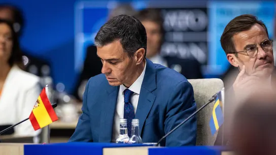 El presidente del Gobierno, Pedro Sánchez, en un momento de la cumbre de la OTAN El presidente del Gobierno, Pedro Sánchez, en un momento de la cumbre de la OTAN