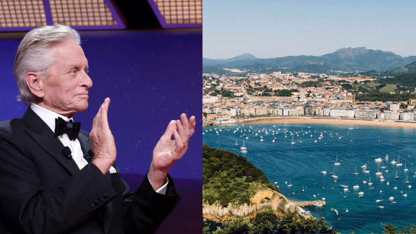 Michael Douglas y la ciudad de San Sebasti&aacute;n