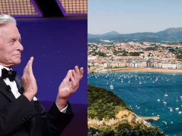 Michael Douglas y la ciudad de San Sebasti&aacute;n
