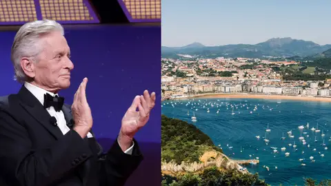 Michael Douglas y la ciudad de San Sebastián Michael Douglas y la ciudad de San Sebastián