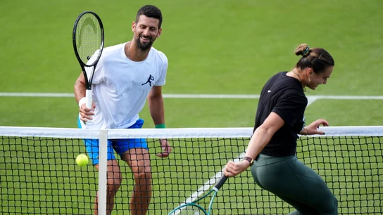 Novak Djokovic y Aryna Sabalenka Novak Djokovic y Aryna Sabalenka