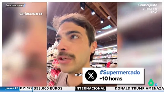 El vídeo viral de Carlos Cruz, concursante de Traitors España, en el supermercado de los famosos en Los Ángeles El vídeo viral de Carlos Cruz, concursante de Traitors España, en el supermercado de los famosos en Los Ángeles