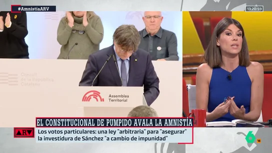 Ainhoa Martínez, sobre la amnistía: "Que no sea aplicable a Puigdemont, hace que la legislatura tenga más vida" Ainhoa Martínez, sobre la amnistía: "Que no sea aplicable a Puigdemont, hace que la legislatura tenga más vida"