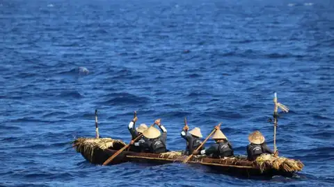 La migración paleolítica entre islas de Asia Oriental pudo realizarse en canoa La migración paleolítica entre islas de Asia Oriental pudo realizarse en canoa