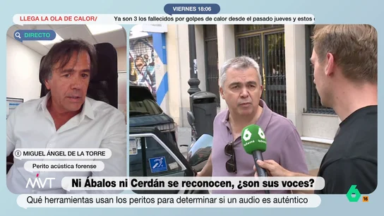 Miguel Ángel de la Torre, perito de acústica forense Miguel Ángel de la Torre, perito de acústica forense