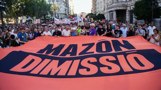 Manifestación de las víctimas de la DANA en Valencia en una imagen de archivo. Manifestación de las víctimas de la DANA en Valencia en una imagen de archivo.