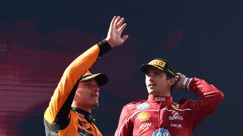 Lando Norris y Charles Leclerc en el GP de Austria Lando Norris y Charles Leclerc en el GP de Austria