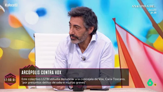 "No se puede ser más cateta y estúpida": Juan del Val responde a los ataques homófobos de Carla Toscano (Vox) "No se puede ser más cateta y estúpida": Juan del Val responde a los ataques homófobos de Carla Toscano (Vox)