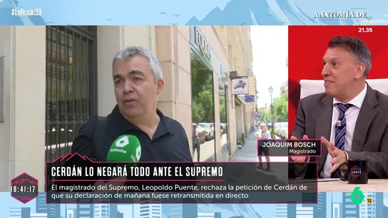 Joaquim Bosch aclara por qué no se puede emitir en directo la declaración de Santos Cerdán Joaquim Bosch aclara por qué no se puede emitir en directo la declaración de Santos Cerdán
