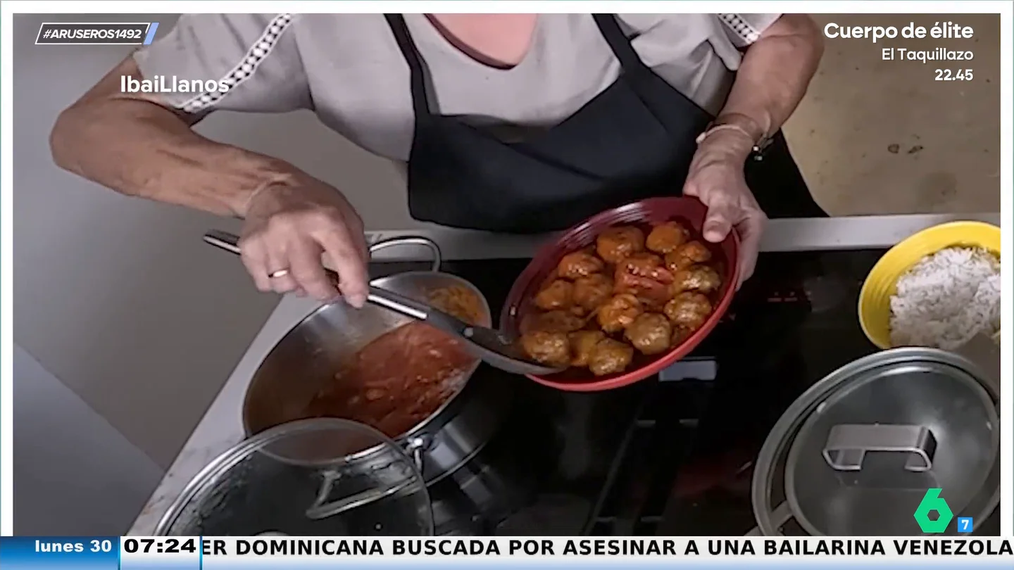 Una abuela vence a un prestigioso chef en un concurso de albóndigas organizado por Ibai Llanos Una abuela vence a un prestigioso chef en un concurso de albóndigas organizado por Ibai Llanos