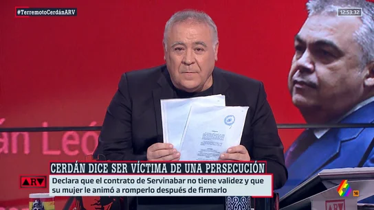 Ferreras, tras la justificación de Cerdán sobre Servinabar: "Me parece una tomadura de pelo" Ferreras, tras la justificación de Cerdán sobre Servinabar: "Me parece una tomadura de pelo"