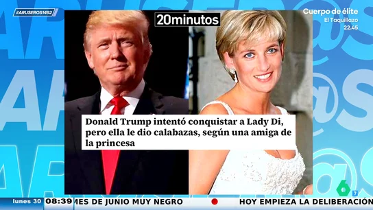 La reacción de Alfonso Arús al saber que Donald Trump intentó conquistar a Lady Di: "Entre Carlos y él, susto o muerte" La reacción de Alfonso Arús al saber que Donald Trump intentó conquistar a Lady Di: "Entre Carlos y él, susto o muerte"