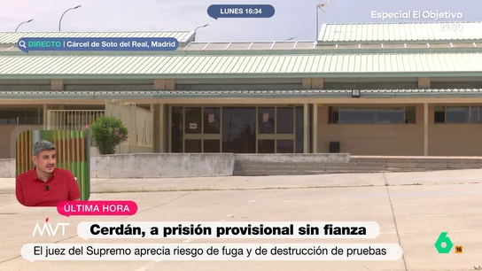 Alfonso Pérez Medina: "Santos Cerdán es un tipo que va a aguantar relativamente bien el ingreso en prisión" "Es bastante firme en sus convicciones, bastante imperturbable", afirma Alfonso Pérez Medina en este vídeo donde reflexiona sobre cómo afrontaría Santos Cerdán su ingreso en la prisión de Soto del Real.
