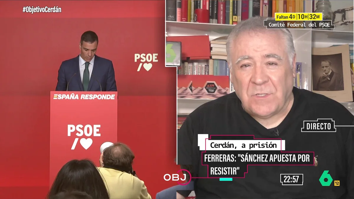 Ferreras: "Una persona muy importante en el Gobierno alertó a Sánchez en octubre de que había informaciones delicadas en torno a Cerdán"