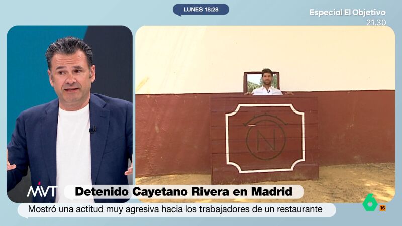 Iñaki López, sobre la detención de Cayetano Rivera: "Quién a las cinco de la mañana no ha tenido algún dislate en el 'Burry King'"
