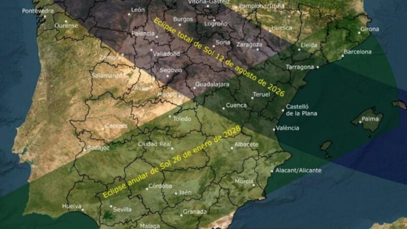 España se prepara ya para el histórico carrusel de eclipses de sol de los próximos 3 años
