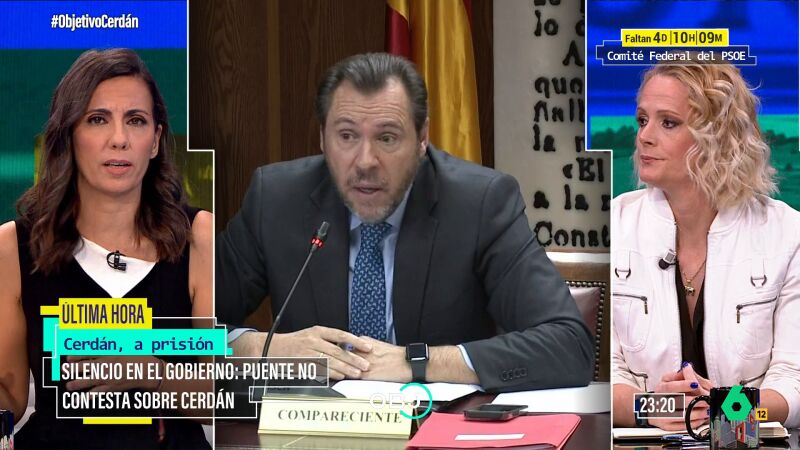 Zaida Cantera, ante las reacciones del PSOE a la prisión para Cerdán: "La actuación con contundencia no es respuesta suficiente"
