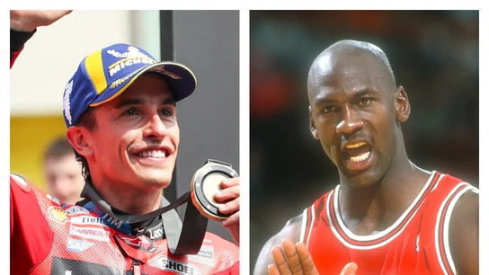 Marc Márquez y Michael Jordan Marc Márquez y Michael Jordan