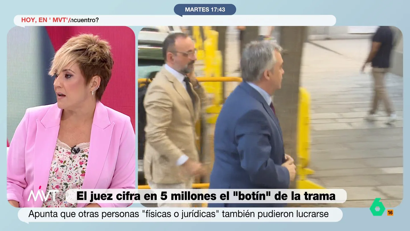 Cristina Pardo: "Es mucho más fácil ocultar que eres pobre que ocultar que eres rico" El juez Leopoldo Puente habría calculado la cantidad que podrían haberse embolsao Koldo García, Santos Cerdán y José Luis Ábalos a través de las mordidas.