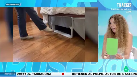 La 'pullita' de Hans Arús a Angie Cárdenas tras ver el invento para recoger la ropa sucia: "Te pondría uno" La 'pullita' de Hans Arús a Angie Cárdenas tras ver el invento para recoger la ropa sucia: "Te pondría uno"