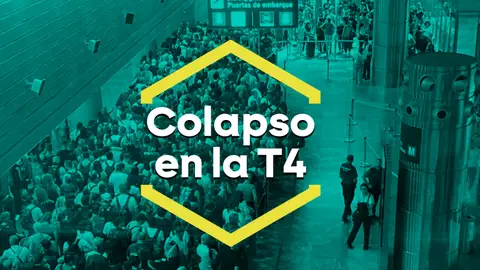 Colapso en el control de pasaportes de la T4: Transportes ve descoordinación policial e Interior se escuda en un "fallo informático" Colapso en el control de pasaportes de la T4: Transportes ve descoordinación policial e Interior se escuda en un "fallo informático"